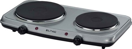 Portable hob (hotplate) Steel plate 2 14.5 cm ELTAC DK 28