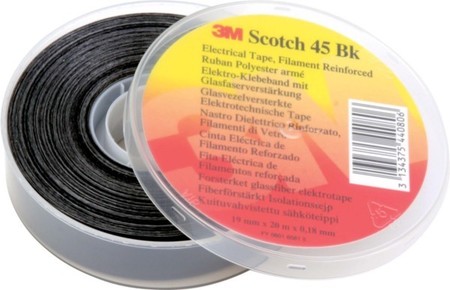 Adhesive tape 19 mm Polyester Black FE520080212