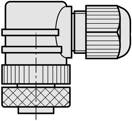 Sensor-actuator connector M12 Female (bus) Vertical 6007303