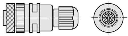 Sensor-actuator connector  6007302