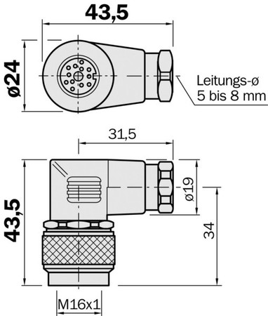 Sensor-actuator connector  6007988