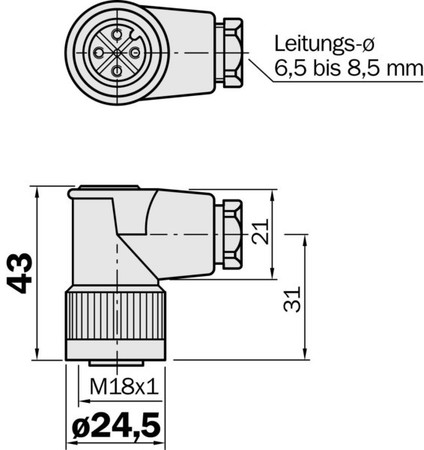 Sensor-actuator connector  6009437