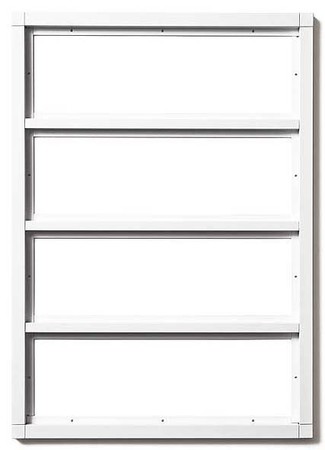 Mounting frame for door station 12 Aluminium 040829