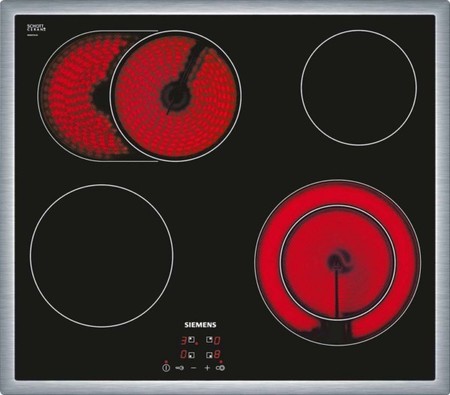 Hob Glass ceramic Stainless steel Stainless steel ET645HN17E