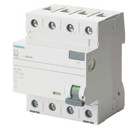 Residual current circuit breaker (RCCB) 4 400 V 25 A 5SV34426