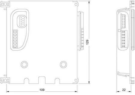 PLC mounting rack  3RK19222BA00