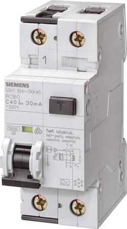 Earth leakage circuit breaker 2 1 230 V 5SU13543KK40