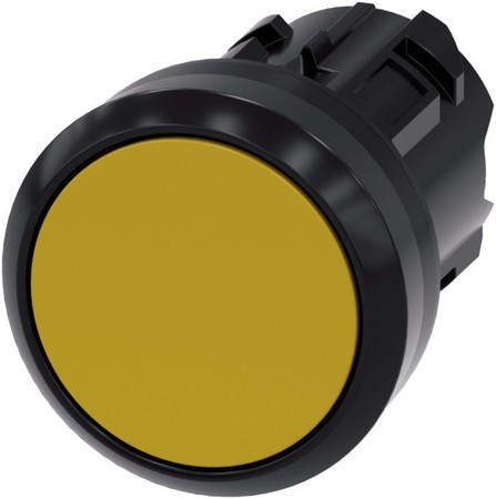 Front element for push button Yellow 1 Round 3SU10000AA300AA0