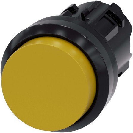 Front element for push button Yellow 1 Round 3SU10000BB300AA0