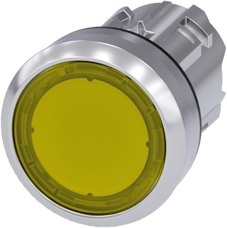 Front element for push button Yellow 1 Round 3SU10510AA300AA0