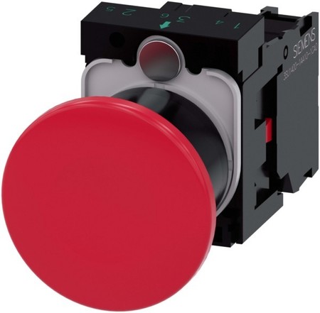 Push button, complete 1 Red 3SU11001BA201CA0