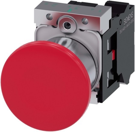 Push button, complete 1 Red 3SU11501BA203CA0