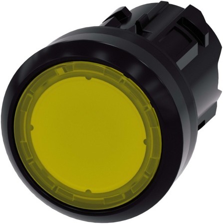 Front element for push button Yellow 1 Round 3SU10010AD300AA0