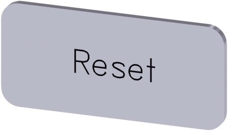 Text plate for control circuit devices RESET 3SU19000AC810DU0