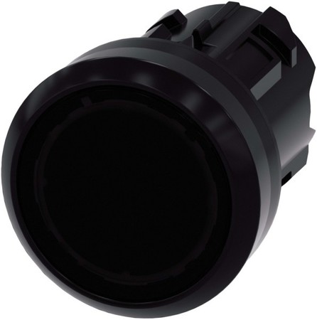 Front element for push button Black 1 Round 3SU10010AB100AA0