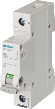 Main switch for distribution board Off switch 1 5TL11920