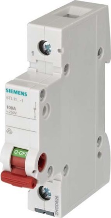 Main switch for distribution board Off switch 1 5TL11631