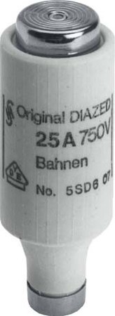 Diazed fuse link DIII 2 A 750 V 5SD601