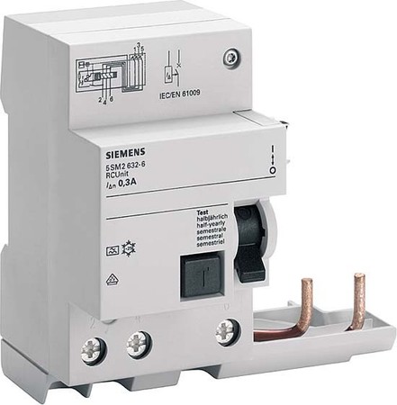 Residual current circuit breaker (RCCB) module 230 V 5SM26356