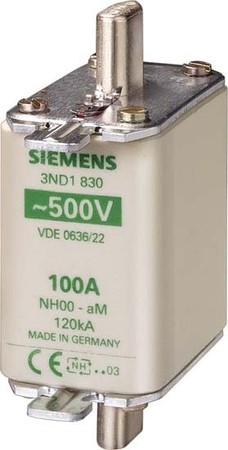 Low Voltage HRC fuse NH00 100 A 500 V 3ND1830