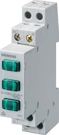 Indicator light for distribution board Green Glow lamp 5TE5802