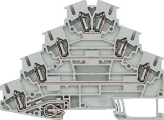 Feed-through terminal block 2.5 mm² 2.5 mm² 8WH20404LF00