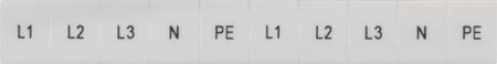 Labelling for terminal block Numbers Horizontal 8WH81204AA15