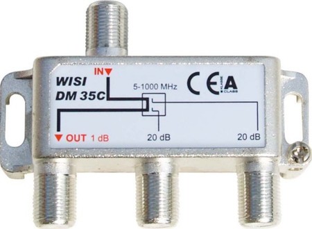 Tap-off and distributor F-Connector Splitter 5 MHz 70306-6