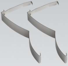 Mechanical accessories for luminaires Stainless steel 5TR9027