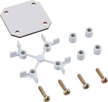 Mounting plate for distribution board 45 mm 45 mm 19500101