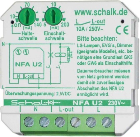 Mains disconnection relay 230 V 10 A 50 Hz nfau29