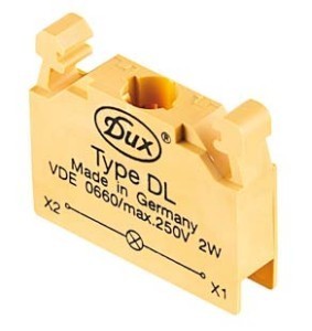 Lamp holder block for control circuit devices  DL