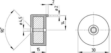 Actuator for position switch with separate actuator  101117076