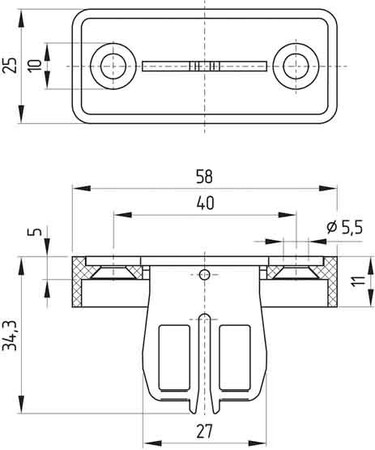 Actuator for position switch with separate actuator  101108276