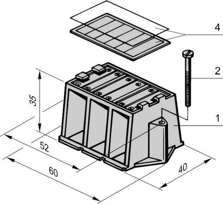 Mounting accessories (switchgear cabinet)  20100-028