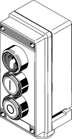 Control circuit devices combination in enclosure 3 2 1 130900