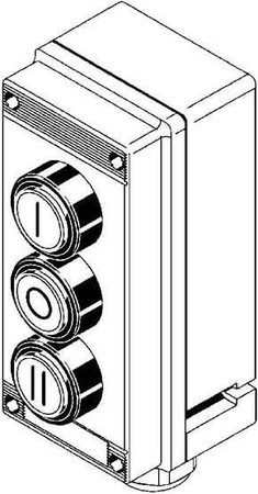 Control circuit devices combination in enclosure  130861