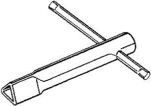 Key for enclosure Three-square 140485