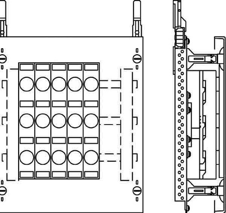 Distributor assembly Diazed fuse systems 3 5 2CPX037800R9999