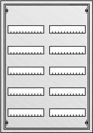 Small distribution board Flush mounted (plaster) 2CPX030105R9999