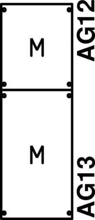 Panel for distribution board 750 mm 250 mm 2CPX037614R9999