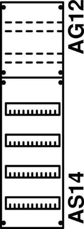 Panel for distribution board 900 mm 250 mm 2CPX037624R9999