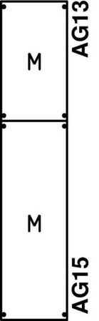 Panel for distribution board 900 mm 250 mm 2CPX037626R9999