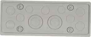 Gland plate for small distribution boards/switchgear cabinets  2