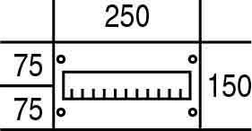 Cover for distribution board 150 mm 250 mm 2CPX062801R9999