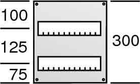 Cover for distribution board 300 mm 250 mm 2CPX062804R9999