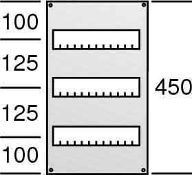 Cover for distribution board 450 mm 250 mm 2CPX062806R9999