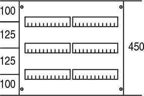 Cover for distribution board 450 mm 500 mm 2CPX062815R9999