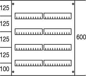 Cover for distribution board 600 mm 500 mm 2CPX062817R9999