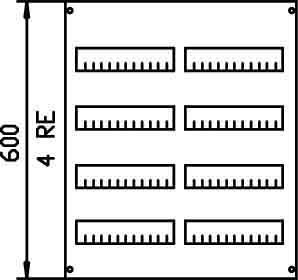 Cover for distribution board 750 mm 500 mm 2CPX062819R9999